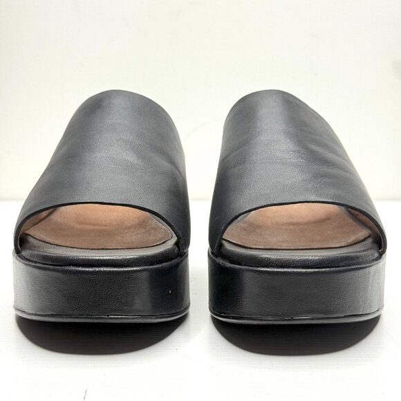 Seychelles One Of A Kind Leather Mule Slides Platform Heeled Sandals Womens 10 - Picture 2 of 10